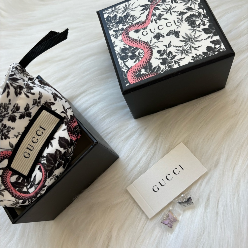 Gucci Butterfly Earrings with box and Dustbag - Sterling Silver